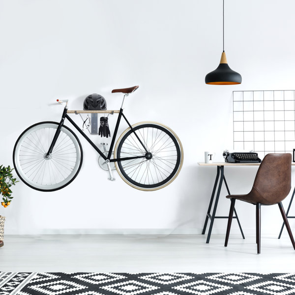 Bike store rack shelf